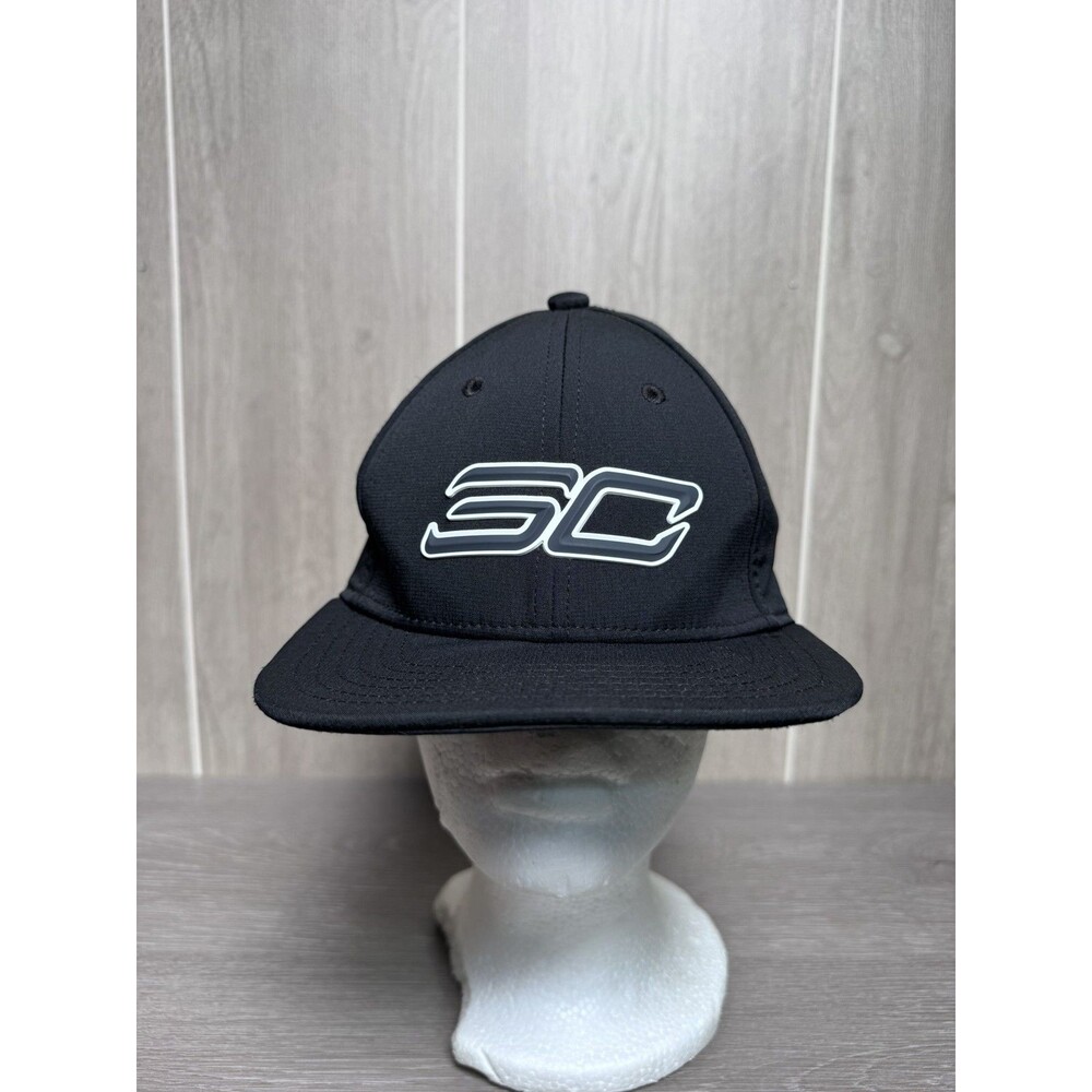 Under Armour UA SC Stephen Curry Flat Fit Snapback Hat Cap Black OSFA Mens